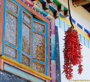 Bunches of chilies 