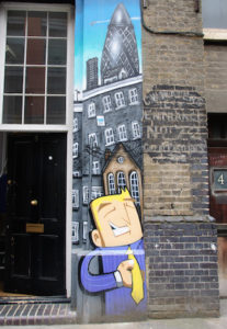 Caricature Street Art in London | Photo: Angela Neal Grove