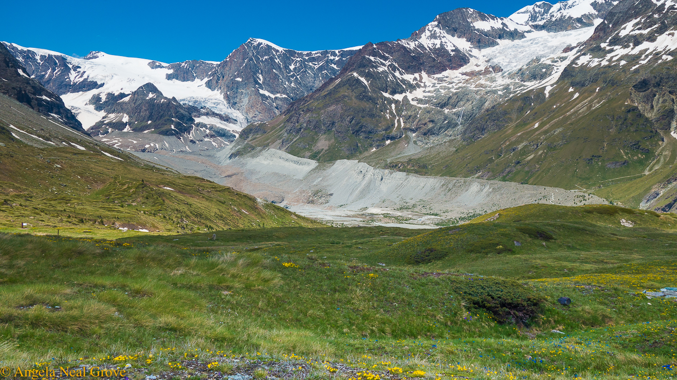 Planet in Peril: Climate Change Through My Lens. Image of retreating glaciers taken in Switzerland near Zermatt