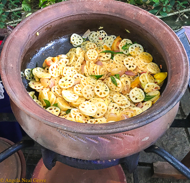 Traveling Spoon's Culinary Adventure; Lotus root ready to be made into a traditional Sri Lanka curry. //Photos A.N.Grove