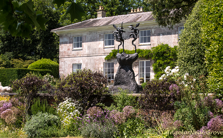 English Garden Style; Roche Court has over 50 works of contemporary sculpture in the gardens and park