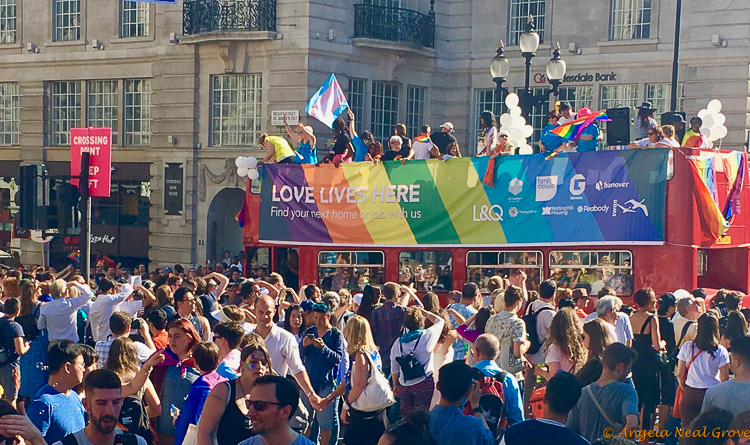 London Update News and Views; the 2017 Pride parade celebrated 50 years of decriminalization of homosexuality. Double decker buses, fire trucks, and first responders all joined in the parade and festivities