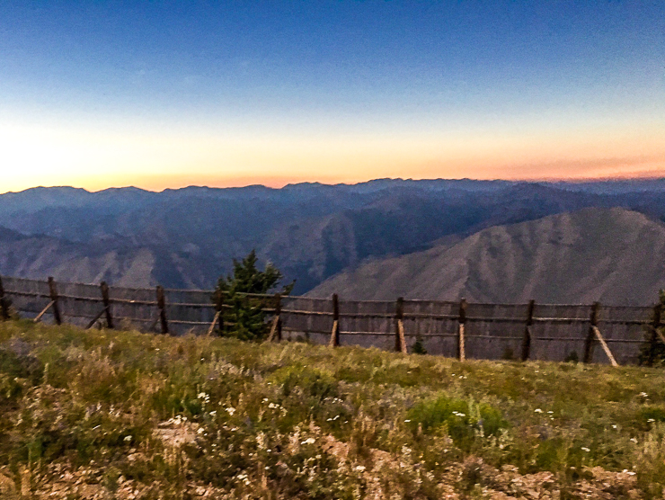 Sun Valley Total Eclipse, sunset at 11:15 am waiting for the moon shadow. It was cold and eerie.