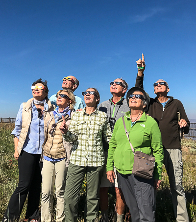 Sun Valley Total Eclipse, all eyes are on the sky waiting for totality