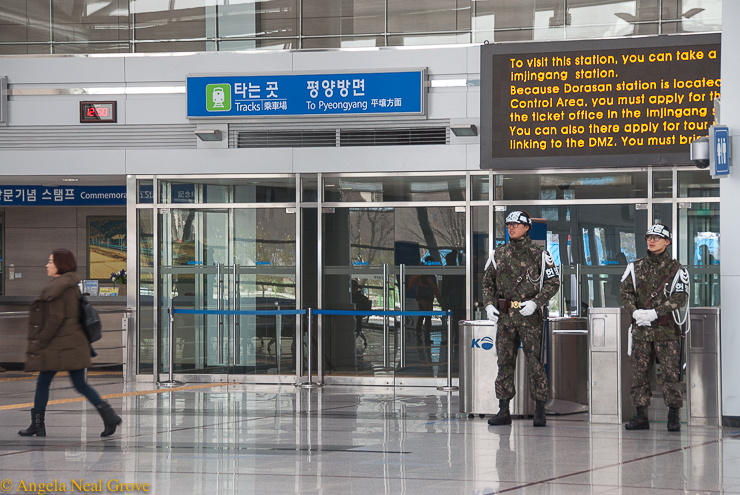 Korea's DMZ Through My Lens: Gleaming state of the art train station at the DMZ. Hopefully one day there will be trains to North Korea and the rest of the world