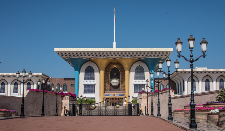 Oman Highlights: Palace of Sultan Qaboos, Muscat. PHOTO: ANGROVE