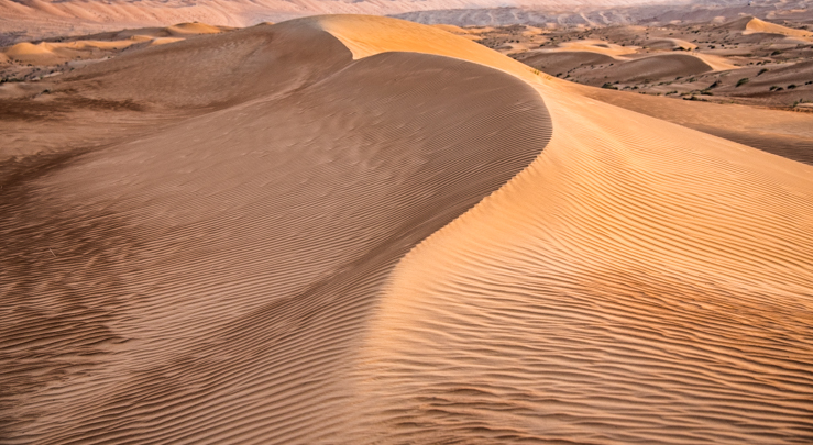 Oman Highlights. Endless sands of the Empty Quarter. PHOTO: AN GROVE