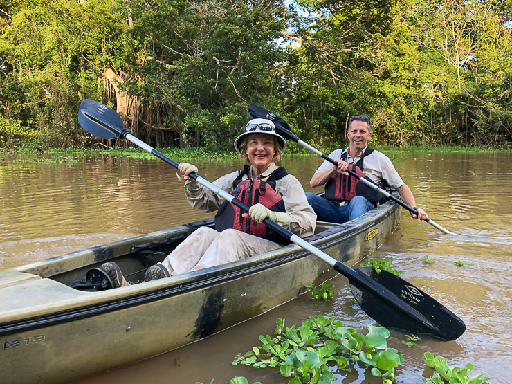 Amazon River Headwaters Adventure, Kayaking in the Amazon River basin. A unique way to see the forest from water level. Photo: ANGROVE