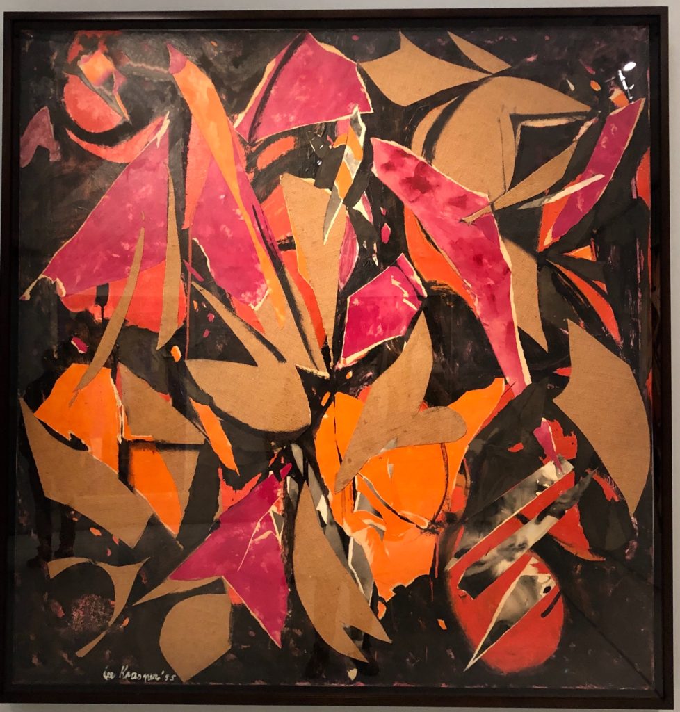 London Summer News and Views: Lee Krasner: Bird Talk, 1955. One of the vibrant pieces of work on display at the Barbican Art Gallery, London. Krasner, an American abstract expressionist painter is one of the few women to have a retrospective at MOMA in New York. //Photo: ANGrove