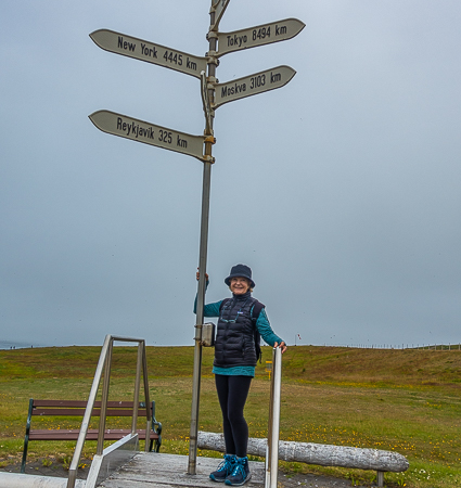 The small Island of Grimsey lies within the Arctic Circle, the only place in Iceland to do so. It is a haven for nesting birds, especally puffins and terns. Terns, who are highly agressive at nesting time, dive any interlopers.  We were advise to wave a stick above our heads!  Iceland is a land of contrasts. //: PHOTO: A.N GROVE