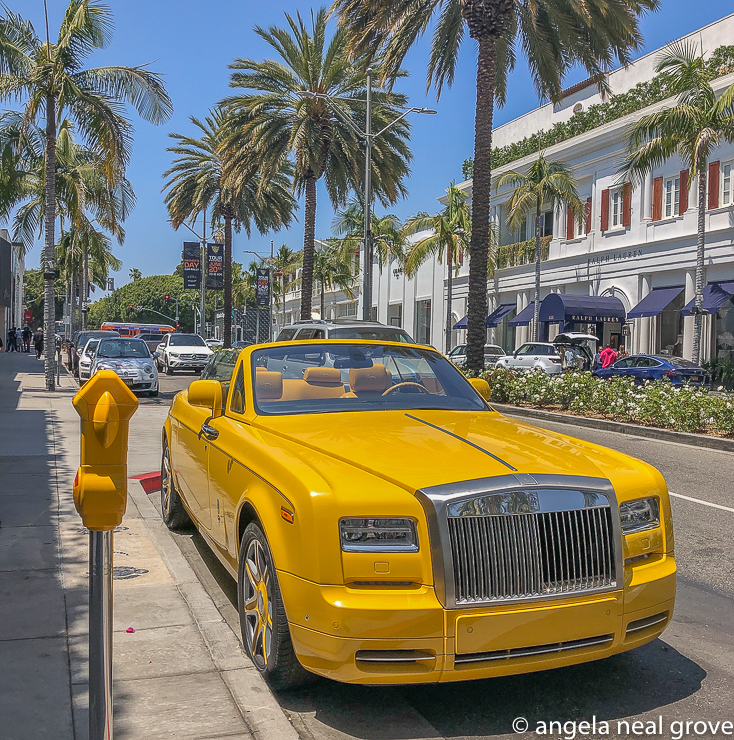 Rodeo Drive in Beverly Hills was up and running in June 2021.  With masks and social distancing window shopping was fun and as enticing as ever. PHOTO://ANGROVE