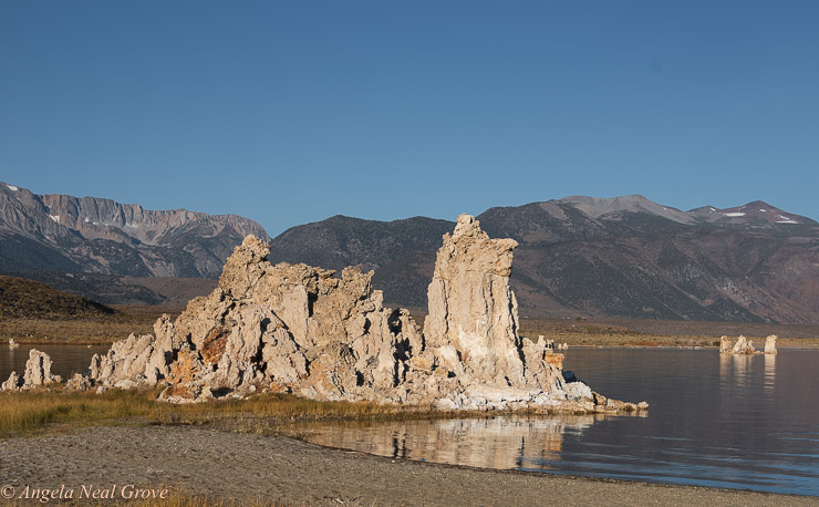 Tufa Towers are strange formations in Mono Lake, California. They are fossilized springs of calcium carbonate which bubble from the volcanic depths of the lake. Photo: ©ANGROVE