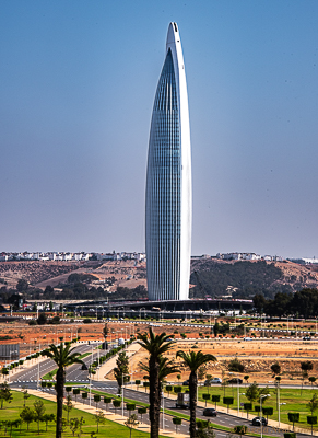 Mohammed VI Tower, Rabat, Morocco. This is Africa's third tallest building. It opened in 2023