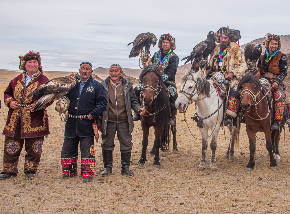 Some of the winners at the Eagle Festival line up with medals and prizes at the end of the two days.Photo:// ANGrove